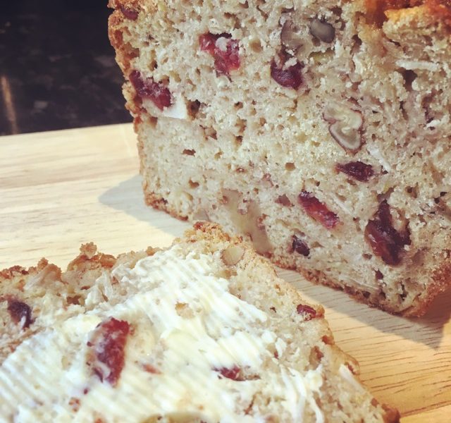 Apple, Nut, Cranberry and Coconut Loaf